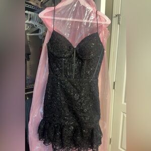 Jovani Black Sequin Dress (homecoming)